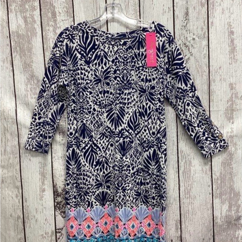 NWT Lilly Pulitzer Vivvy Dress, By Land or By Sea High Tide Navy - Picture 2 of 5